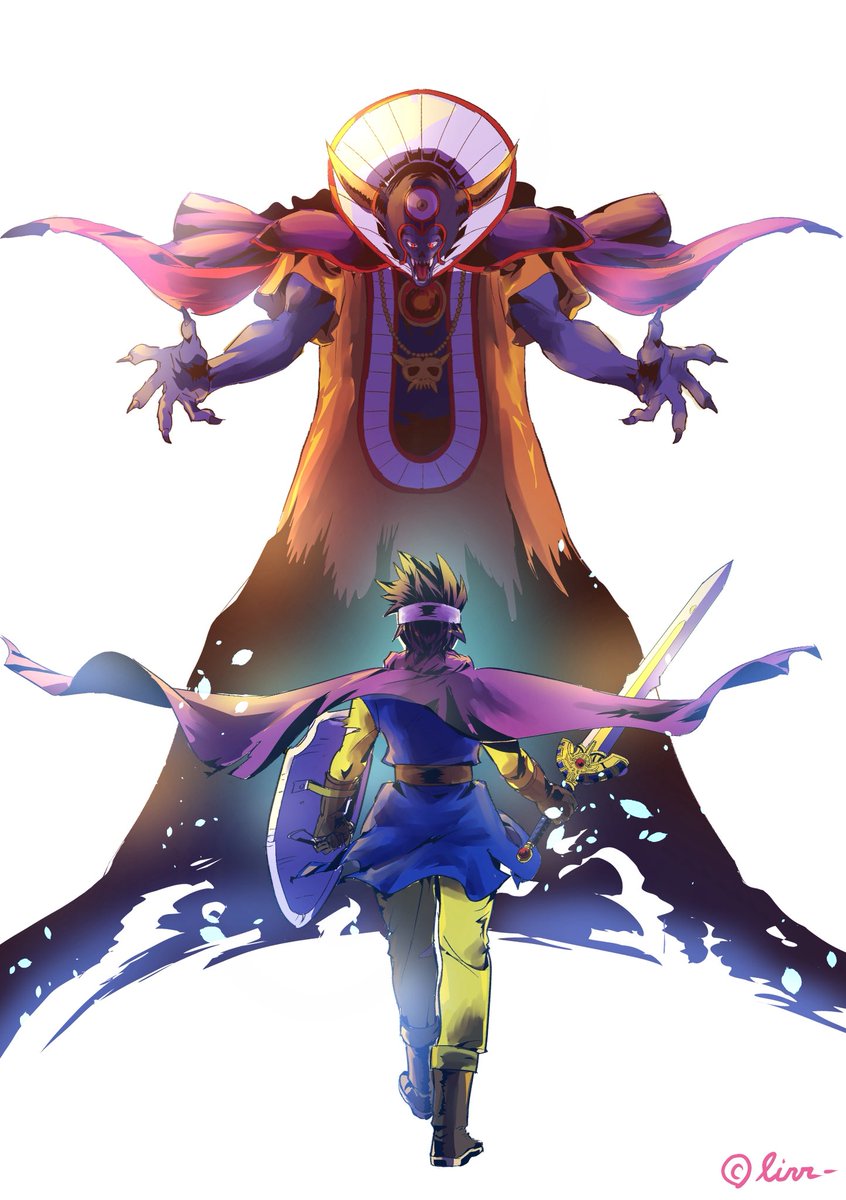 #ドラクエの日カウントダウン
すみません遅刻中です🥲
カウント的にはあと2日なのですが、
あと3日の絵を上げさせてくださいませ💦

3の彼らについては
もはや伝説として語り尽くされているのでしょう。