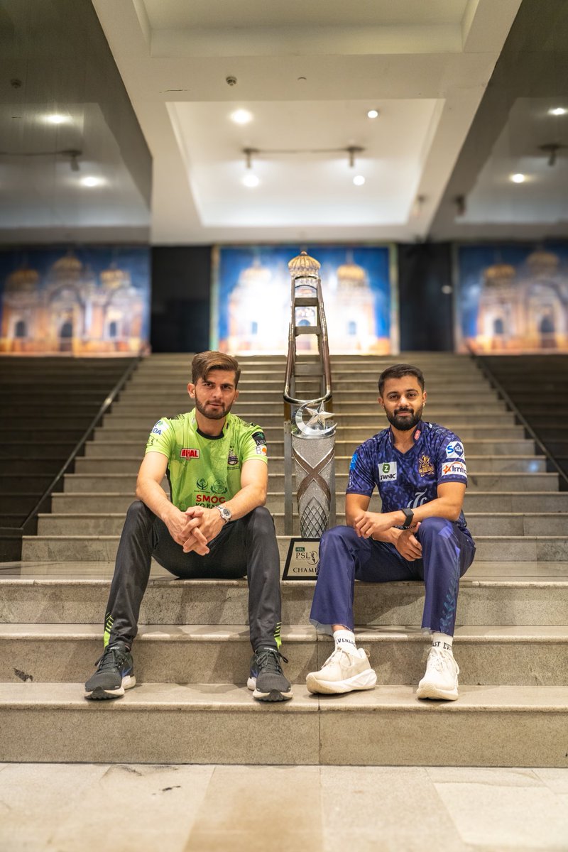thePSLt20's tweet image. The Grand Finale Awaits! 🤩

Two powerhouses. One trophy. ✨🏆 
 
Lahore Qalandars, chasing history with a third title on home turf. Quetta Gladiators, hungry for redemption and their second crown. 👑 

After 33 gripping games, it all comes down to this. 

HBL PSL X Final at…