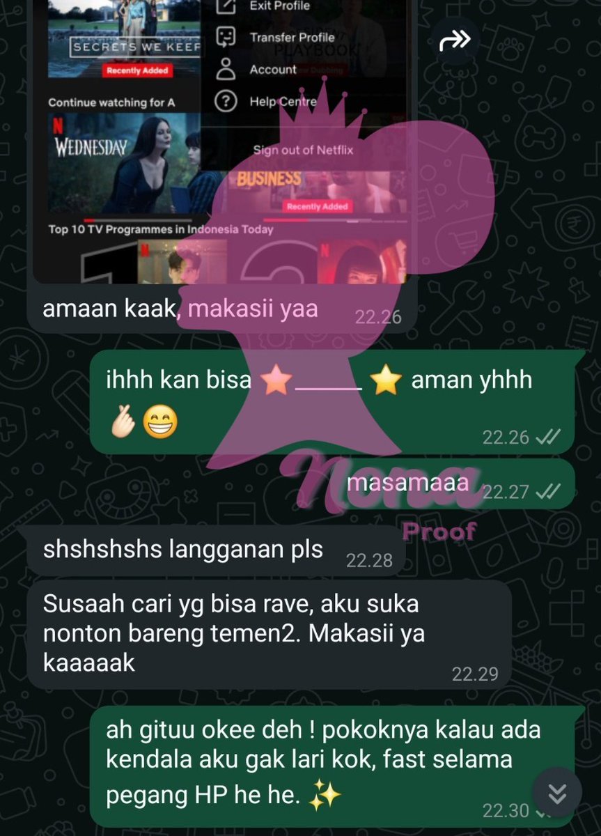 Netflix, Viu, Loklok, capcut pro dan apprem lain aku masih ready kok. Langsung ke WA biar satset. #zonauang #zonajajan