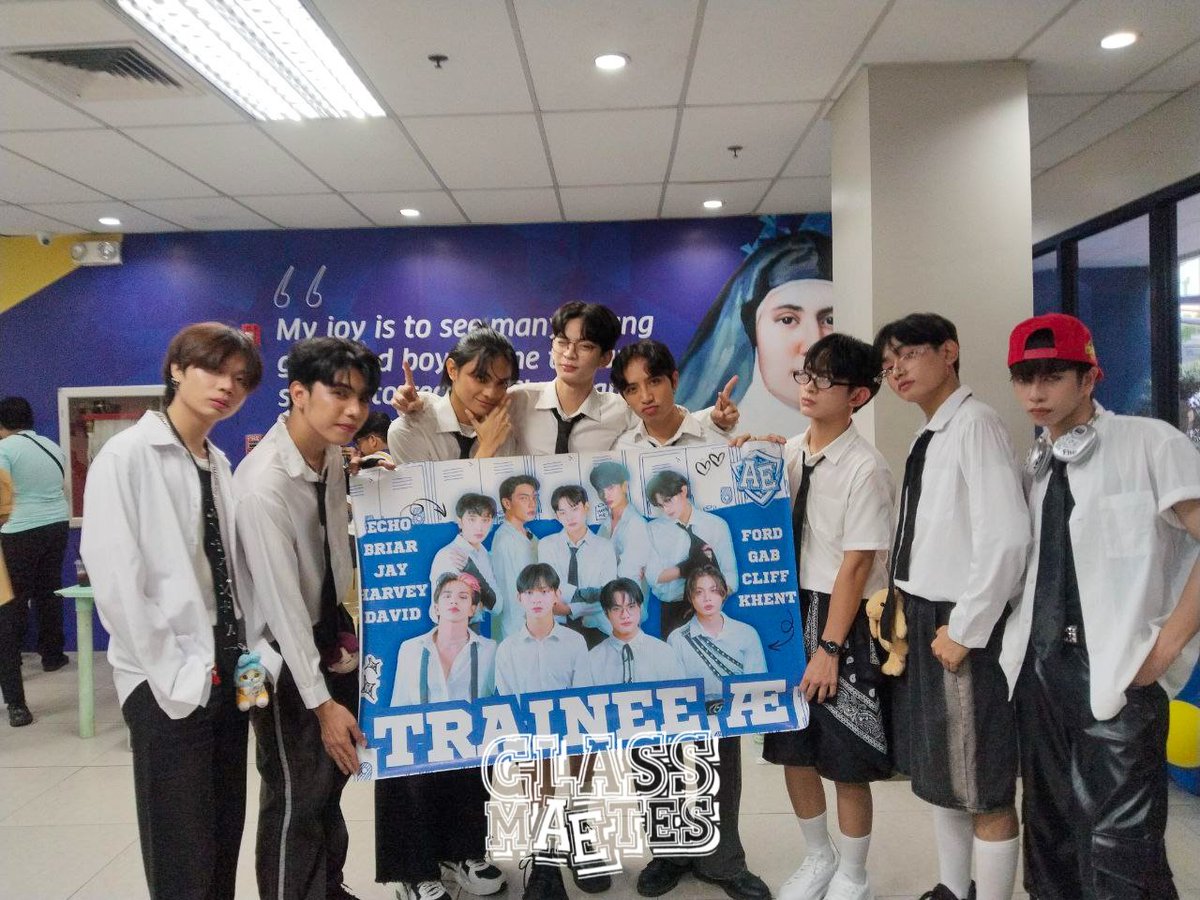 [#TRAINEEAE] GROUP PHOTO

Trainee AE just wrapped up an amazing performance at the PPOP Campus Tour in NU Nazareth Manila!

Huge thanks to Asterisk Ent for having our trainees &amp; making this event possible. We’re so proud of Trainee AE and grateful for everyone’s support!