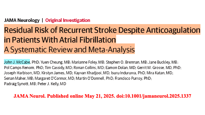 drraviele's tweet photo. 📌 After AF-related stroke, risk of recurrent stroke 🧠remains unacceptably high
👉 4.88% /y
👉 8.96% /y in 👫 w/ stroke despite OAC
#Metanalysis #afib #stroke #CardioTwitter #EPeeps @TJaredBunch @DrMarthaGulati @AnastasiaSMihai @DhirajGuptaBHRS @SposatoL @mmamas1973 @guroledip https://t.co/P9mKOGjZFD