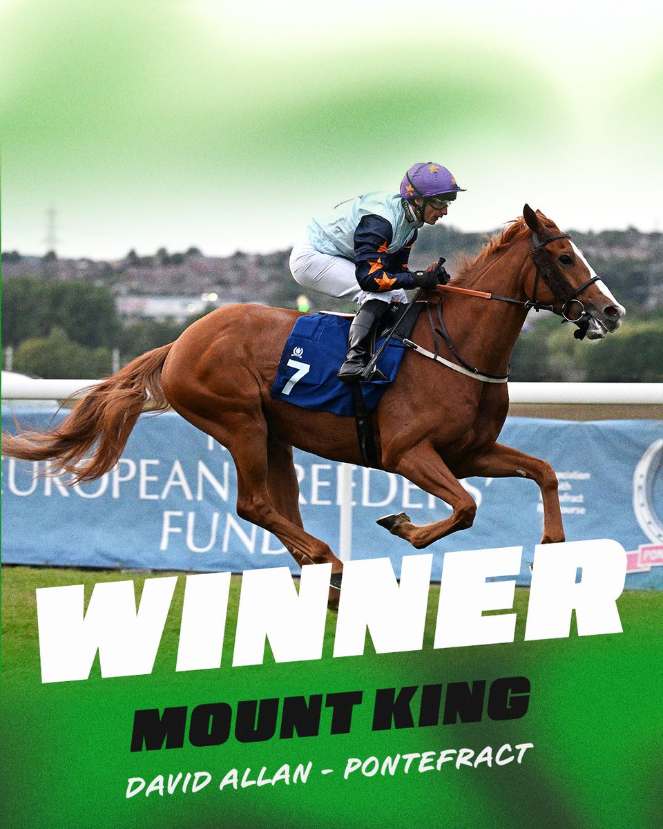 Tim Easterby Racing (@easterbytim) on Twitter photo πͺππ‘π‘ππ₯ ~ MOUNT KING was a winner yesterday in the final race on the card at Pontefract. Landin the spoils in the hands of David Allan. Well done to all of his owners in the Ryedale Partnership.
π <a href="/ponteraces/">PontefractRacecourse</a>
π3β£6β£ πͺππ‘π‘ππ₯ ~ MOUNT KING was a winner yesterday in the final race on the card at Pontefract. Landin the spoils in the hands of David Allan. Well done to all of his owners in the Ryedale Partnership.
π <a href="/ponteraces/">PontefractRacecourse</a>
π3β£6β£