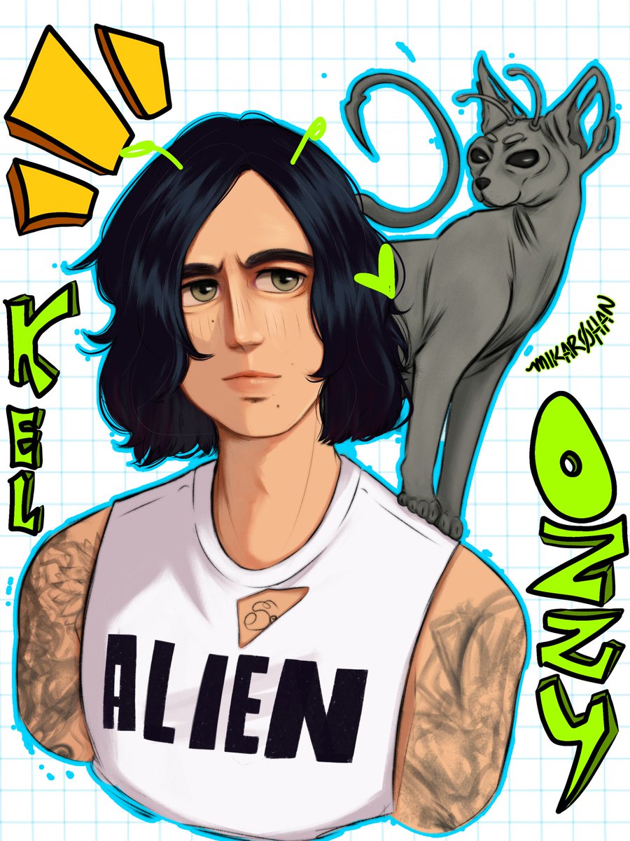 hi @kellinquinn !! I heard that the mission was accomplished and that my friend managed to deliver the drawing to you!! I made it with great care and I hope you liked it 😊💖