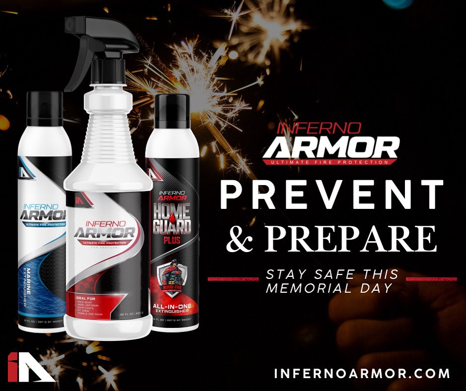 Prepare ☑️ &amp; Prevent ☑️

#InfernoArmor #UltimateFireProtection #FireExtinguishers #TopicalProtectant #FireSafety #FirePrevention #SprayIA 
#IATopicalSpray #IAHomeGuard #IAMarine #PreventProtect ♾️ InfernoArmor.com