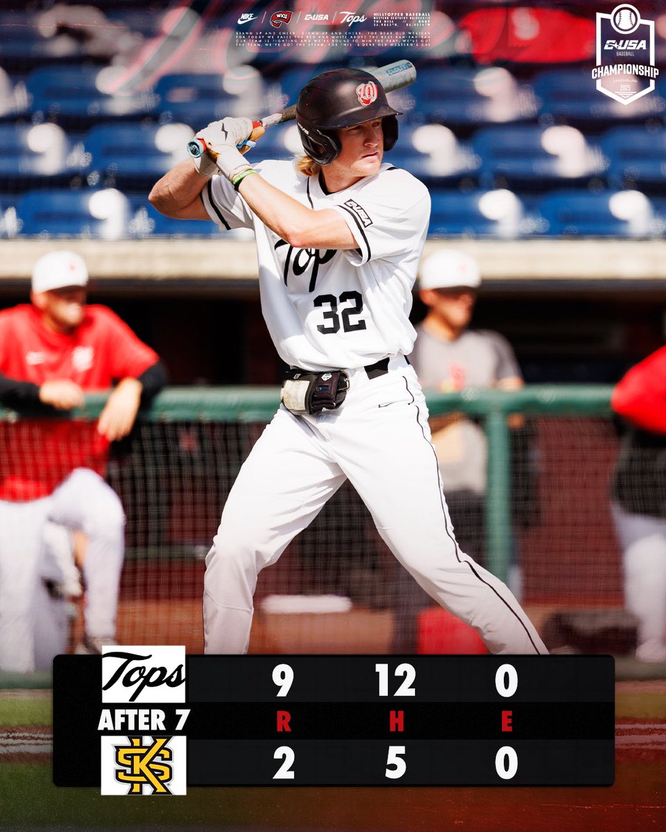 WKU Baseball (@wku_baseball) on Twitter photo To recap:
โ 3-run <a href="/RyanWideman03/">Ryan Wideman</a> homer
โ <a href="/Joesiervo26/">Joe Siervo</a> drove one in
โ <a href="/HvidstenKyle/">Kyle Hvidsten</a> went yard AGAIN!
and Patrick Morris just sat down the side in the top of the eighth. To recap:
โ 3-run <a href="/RyanWideman03/">Ryan Wideman</a> homer
โ <a href="/Joesiervo26/">Joe Siervo</a> drove one in
โ <a href="/HvidstenKyle/">Kyle Hvidsten</a> went yard AGAIN!
and Patrick Morris just sat down the side in the top of the eighth.
