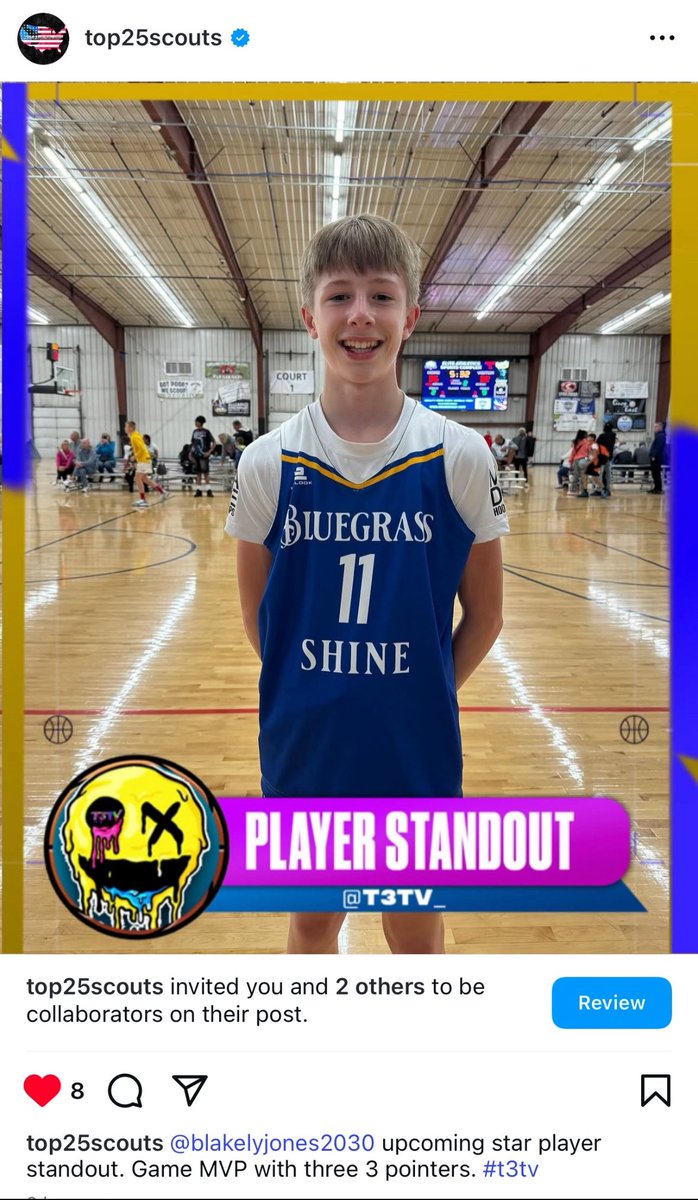 Thank you T3TV! 
#t3tv
#boydbasketball
#bluegrassshine
#top25scouts