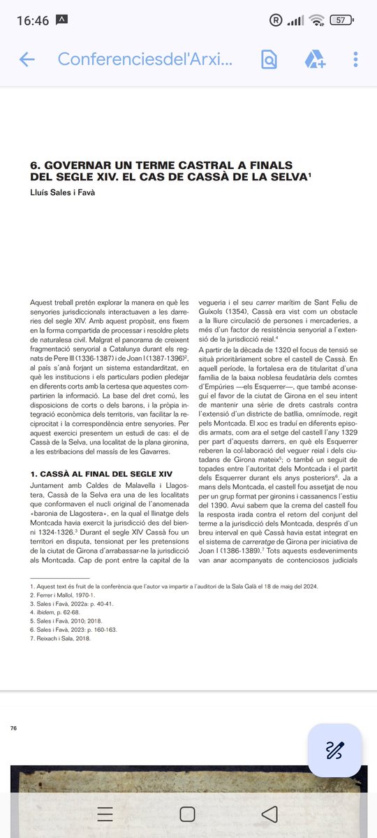 Lluís Sales i Favà (@salesfava) on Twitter photo Es publica un nou volum de Les Conferències de l'Arxiu de <a href="/ajcassa/">Ajuntament de Cassà</a>. Hi contribueixo amb un article sobre les relacions entre estats jurisidiccionals diferents a finals del segle XIV.
repo.cassaarxiu.cat/PDF/conferenci… Es publica un nou volum de Les Conferències de l'Arxiu de <a href="/ajcassa/">Ajuntament de Cassà</a>. Hi contribueixo amb un article sobre les relacions entre estats jurisidiccionals diferents a finals del segle XIV.
repo.cassaarxiu.cat/PDF/conferenci…
