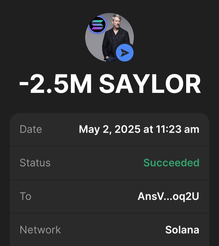 Crypto King (@crypto_king34) on Twitter photo $SAYLOR is the next $TRUMP, it could increase by 500x from here ๐
Imagine turning 1 SOL into 500 SOL
$SAYLOR presale is live now! ๐
Send sol to:
5CWerFxdpjMFv4peeJ3Ch6pYBYMZRtDsWqaXn9biBPQj
Min 0.5 SOL
MAX 50 $SOL
First 5000 Wallet who Follow <a href="/MCHAELSAYLRSOLX/">MICHAEL SAYLOR SOLANA (PARODY)</a> ๐& RT $SAYLOR is the next $TRUMP, it could increase by 500x from here ๐
Imagine turning 1 SOL into 500 SOL
$SAYLOR presale is live now! ๐
Send sol to:
5CWerFxdpjMFv4peeJ3Ch6pYBYMZRtDsWqaXn9biBPQj
Min 0.5 SOL
MAX 50 $SOL
First 5000 Wallet who Follow <a href="/MCHAELSAYLRSOLX/">MICHAEL SAYLOR SOLANA (PARODY)</a> ๐& RT
