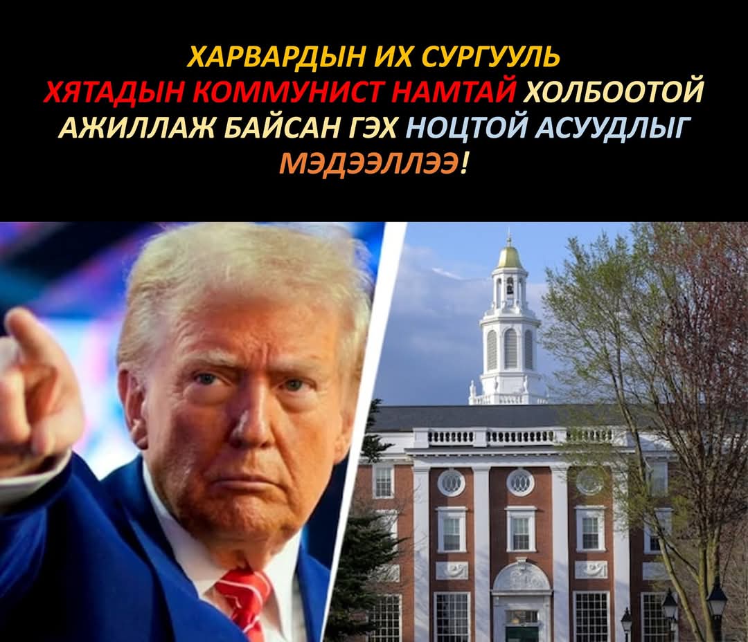 Манай Харвард төгссөн гарууд ирээд л коммунист намд элсээд байдаг нь ийм учиртай байж😆😆