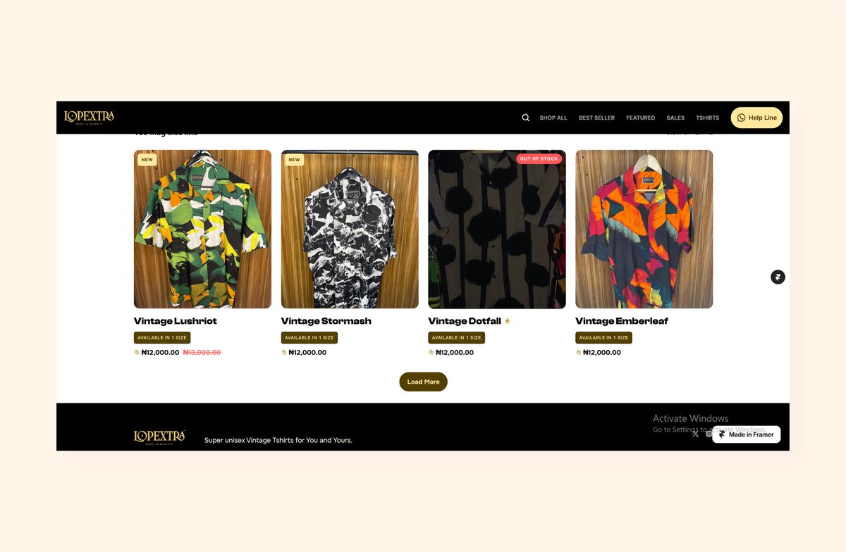 thepaulbalogun's tweet photo. Helping SMEs build and manage e-commerce stores like this on @framer is something I now genuinely enjoy.

🖲️ https://t.co/X0XRlsLFmD https://t.co/BhgUDsqHPH
