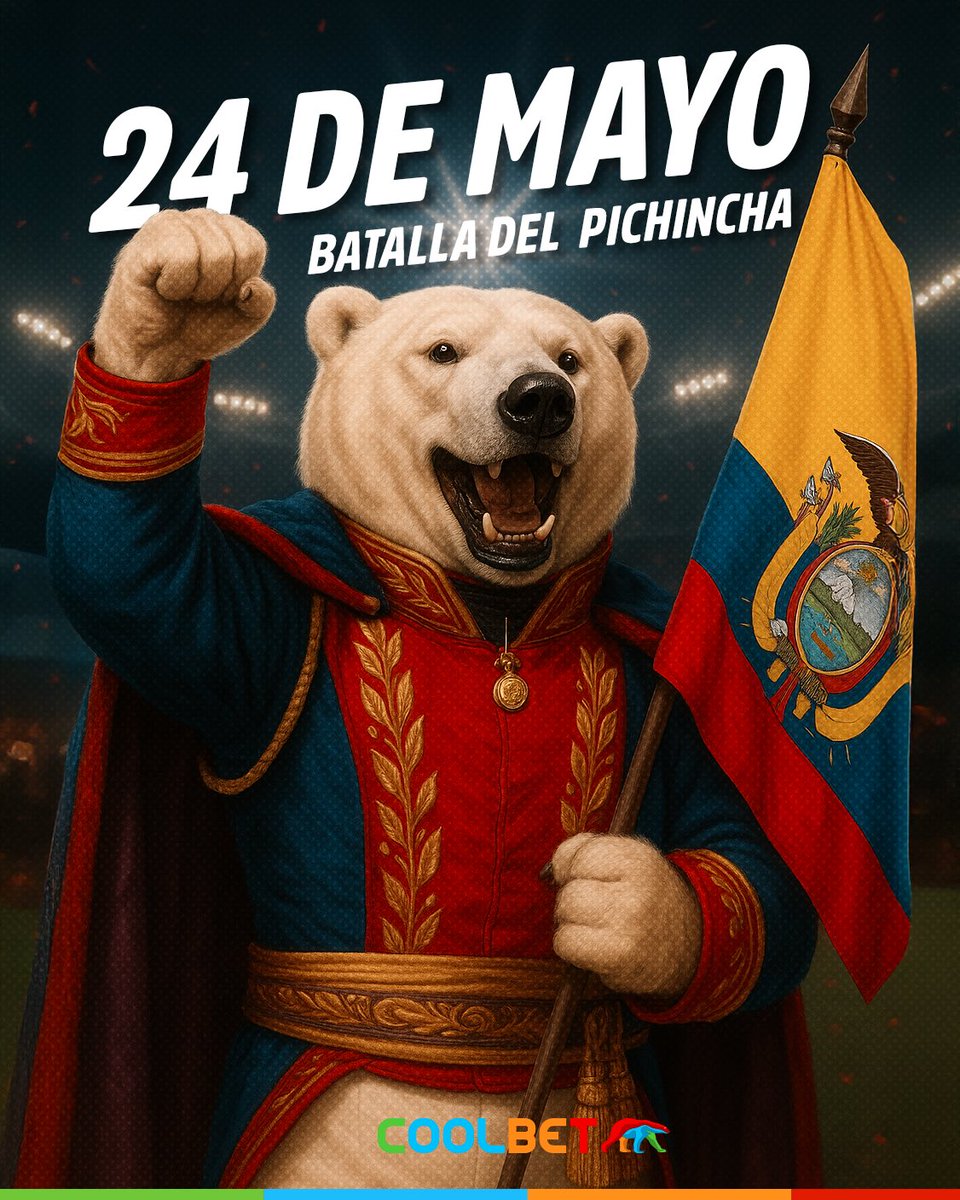 Celebramos la Batalla de Pichincha con el Oso Revoltoso. 🤝🐻‍❄️🔝