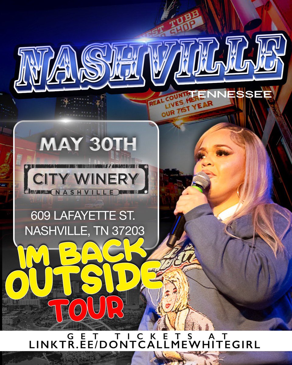 Dntcalmewhitgrl's tweet photo. My 1st in Nashville!!! Listen if u fuk wit repost this jawn! Show next week! Grab ya tickets asap they WILL SALE OUT. https://t.co/p52CO72zeL