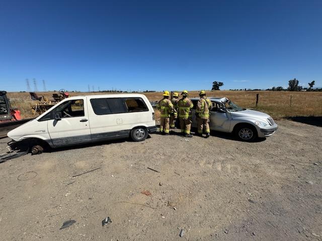 Recently, firefighters from Red Bluff Headquarters participated in valuable extrication training using two donated vehicles. A special thank you to Hill Enterprise Towing for their generous donation, which made this hands-on training possible.  #CALFIRETGU2025