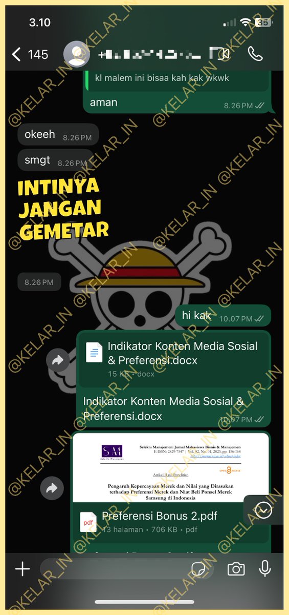 KELARIN | 760+ testi | Joki Skripsi & Parafrase tweet media