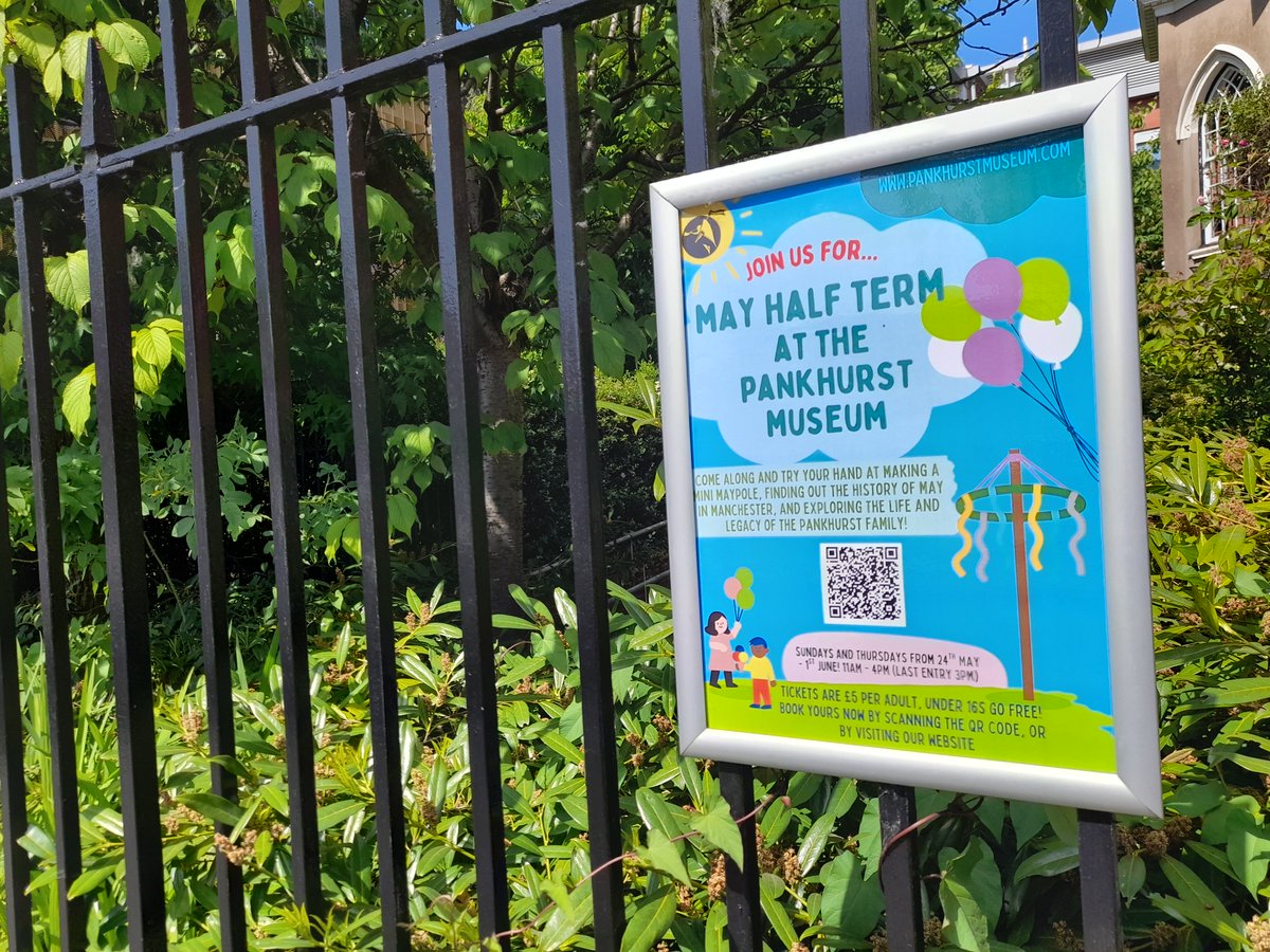We're open from 11-4pm today (last entry at 3pm). And it's the final day of our May Half Term activities! Come and make a mini maypole and learn about May Day traditions in Manchester's past. Tickets are £5, but under-16s are FREE! We'd love to see you! eventbrite.co.uk/e/visit-the-pa…
