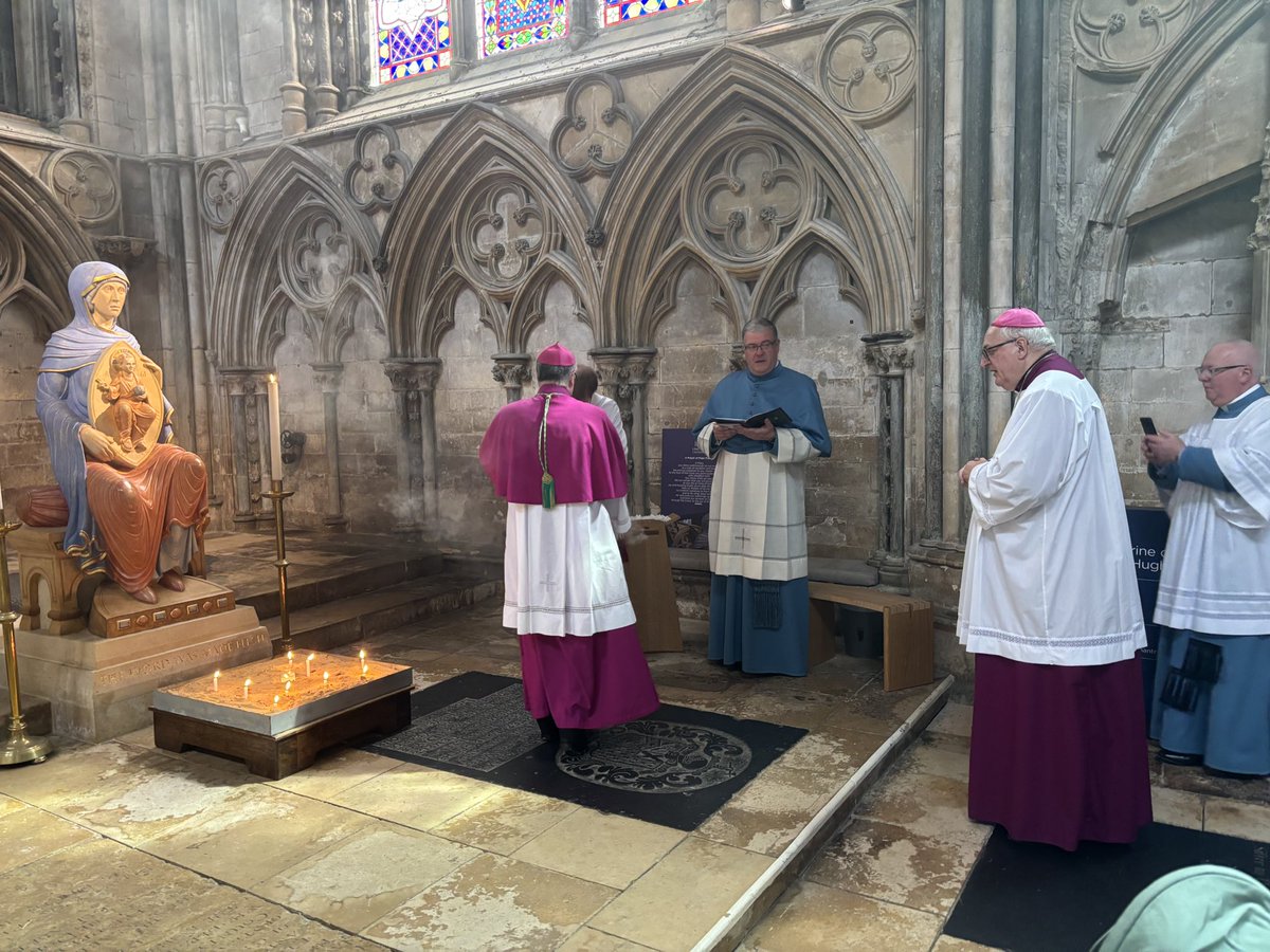 A most enjoyable Ecumenical Marian Procession from Our Lady of Lincoln Catholic Church to the Anglican Cathedral dedicated to Our Lady. It was good to walk alongside Bishop Stephen &amp; to be joined by so many people from the church &amp; Cathedral. A real walk of ecumenical witness!