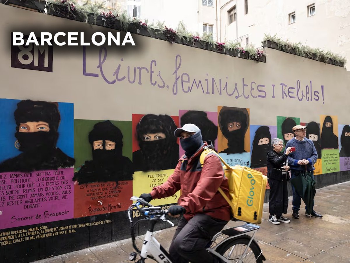 Los murales feministas de toda España amanecen islamizados. 

Jóvenes patriotas de todas las ciudades se han hartado del buenismo progre. 
El islamismo es la verdadera amenaza para las mujeres.