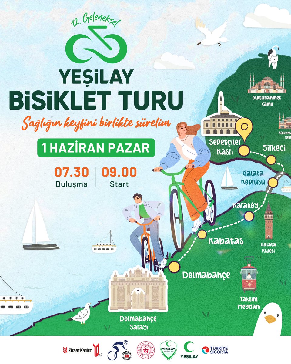 İstanbul’un kalbinde tarihi bir yolculuğa hazır mısın?🚲 

Genel Merkezimiz Sepetçiler Kasrı’ndan çıkacağımız bu yolculukta İstanbul’un eşsiz manzarası ve tarihi dokusu eşliğinde bağımlılıklardan uzak bir Türkiye için pedal çevireceğiz 🥰

81 ilde binlerce kişi aynı hedefe