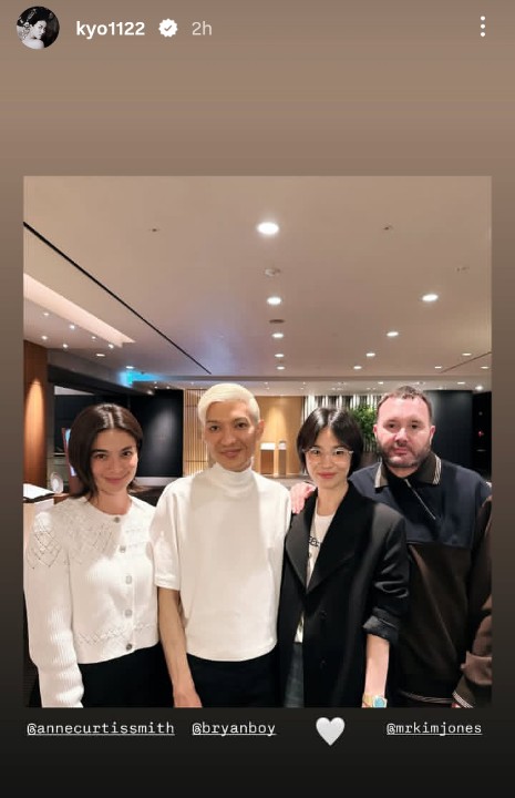 #SongHyeKyo #송혜교 with <a href="/annecurtissmith/">Anne Curtis-Smith</a>, Kim Jones and Bryan Boy 😍