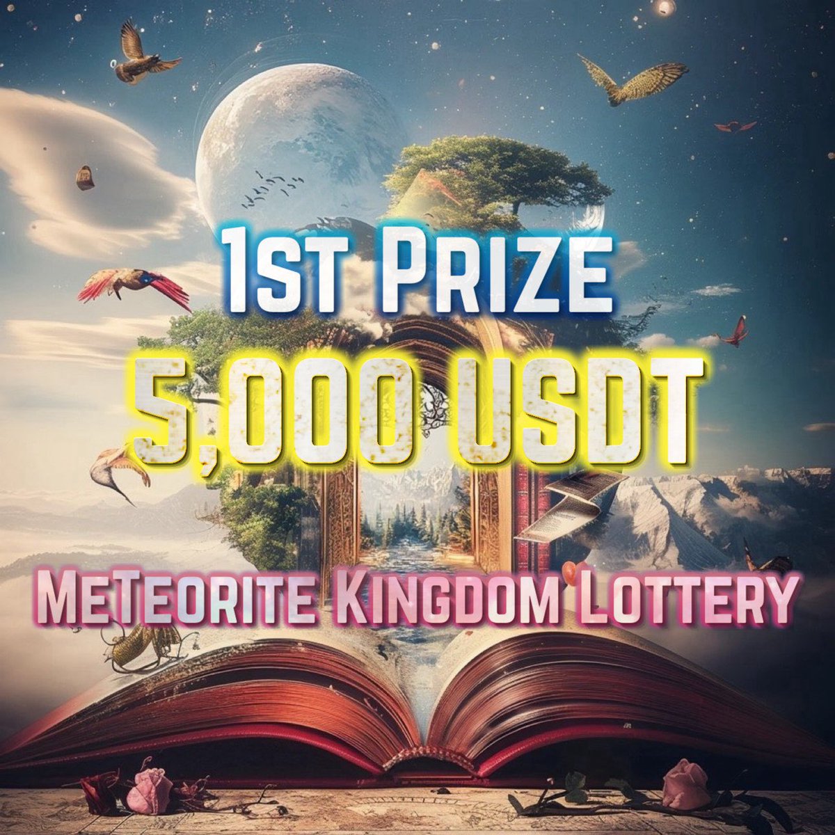 📣MeTeorite Kingdom Lottery Event

🥇1st Prize: 5,000 USDT

🥈 2nd Prize: 1,000 USDT

🥉 3rd Prize:   500 USDT

💫Entry ↓
discord.com/invite/meteori…