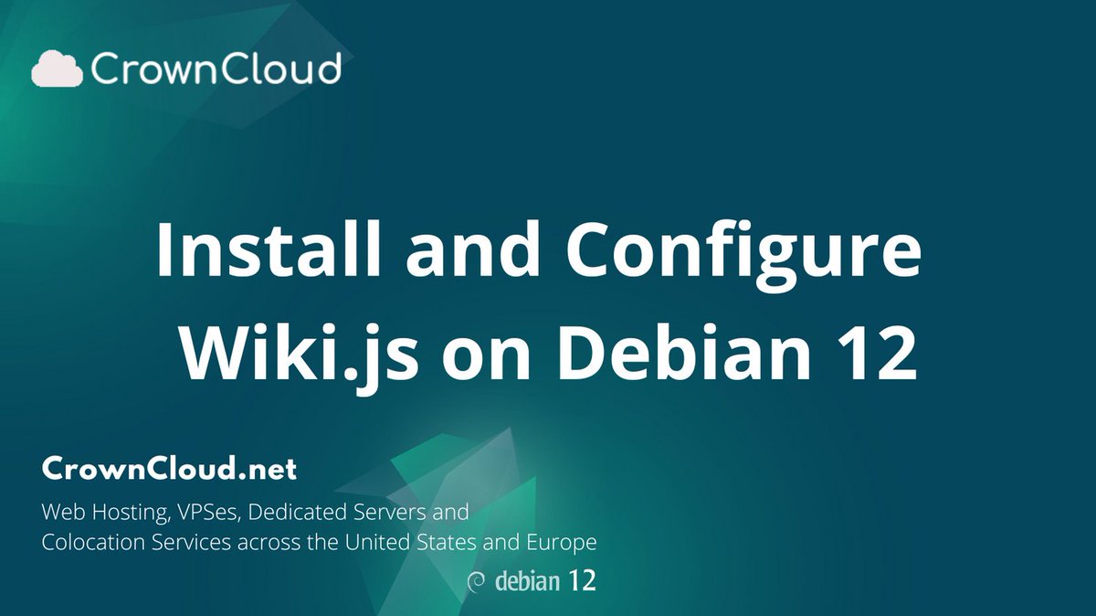 crownclouds's tweet photo. Launch a modern knowledge base fast!
Learn how to install and configure Wiki.js using Docker on Debian 12.
https://t.co/g9Xh1Ff9Rt
#WikiJS #Debian12 #Docker #SelfHosted #KnowledgeBase #OpenSource #LinuxTips #DevOps #DocumentationTools https://t.co/lM6OXt4Vle