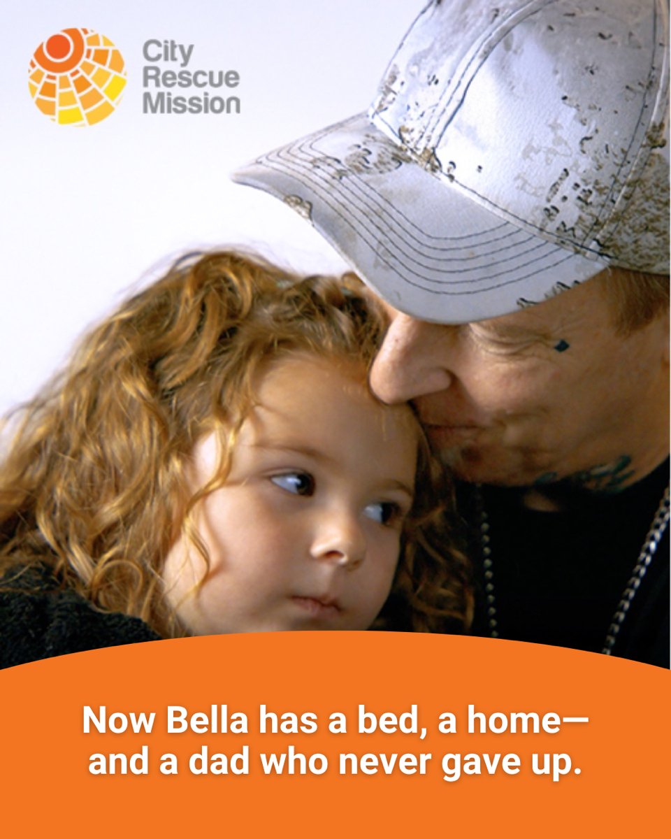 OKCityRescue's tweet photo. Not long ago, Darryl and his daughter Bella were living under a bridge. Today, they have a safe place to call home. Darryl is working a steady job, and Bella is thriving—laughing, playing, and getting to just be a kid again. https://t.co/DX4VDGAo6p