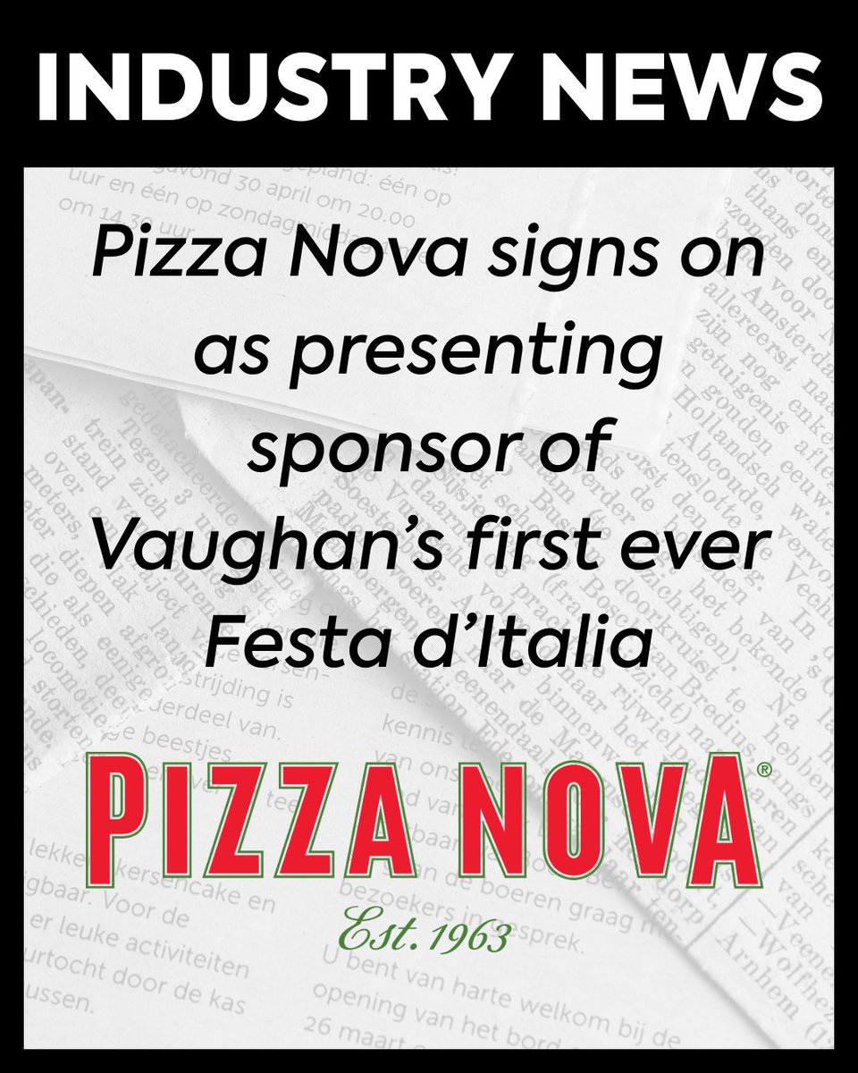 📰 INDUSTRY NEWS: Pizza Nova signs on as presenting sponsor of Vaughan’s first ever Festa d’Italia

Read the full story here: cfa.ca/franchisecanad…

#CFAGrowingTogether #Franchising #IndustryNews