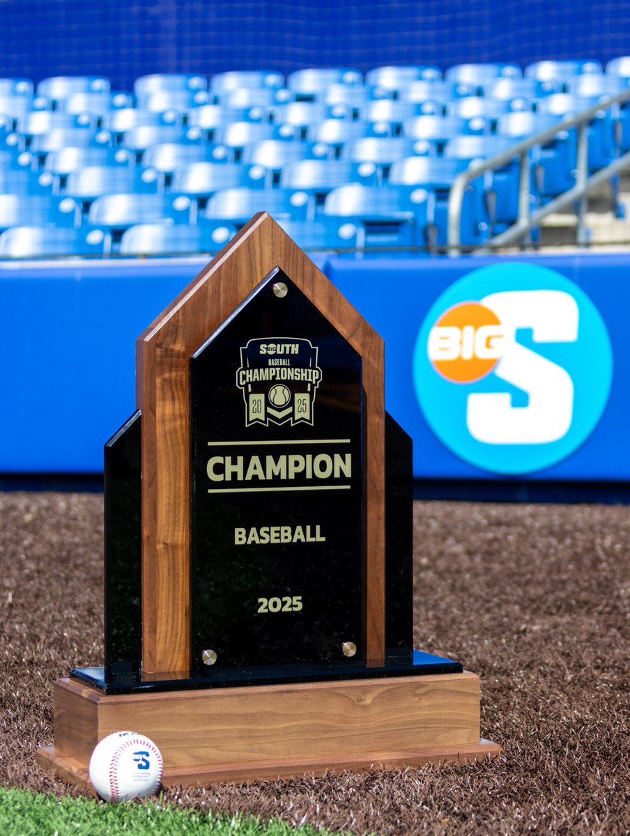 All 👀 on the prize 🏆

Today, a new name gets etched in the history books.

Welcome to Championship Saturday at the 2025 Big South Baseball Championship!
