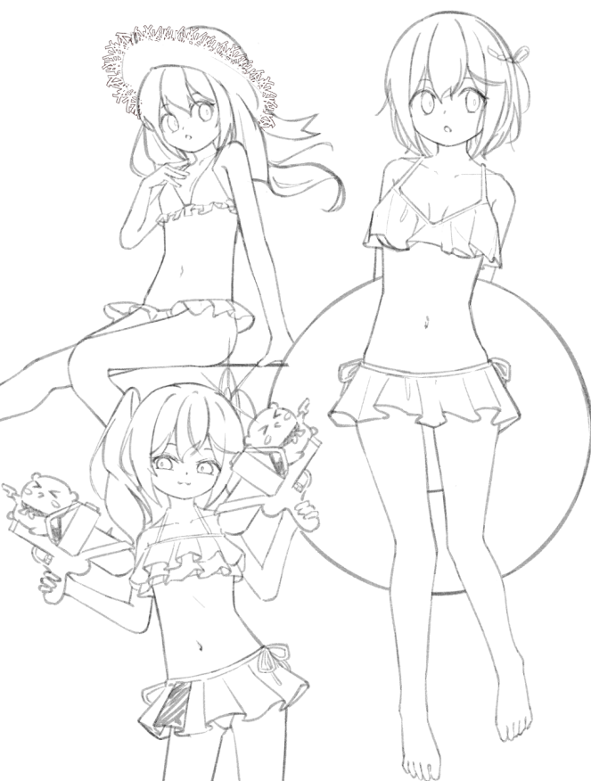 wip 
이 프릴인가 저 프릴인가 🤔🤔
방송도 12시간 이렇게 하는데 그림이라고 12시간씩 못 그린다는 법은 없지 음음
그나저나 손 빠르신 분들 부러워ㅠㅠ