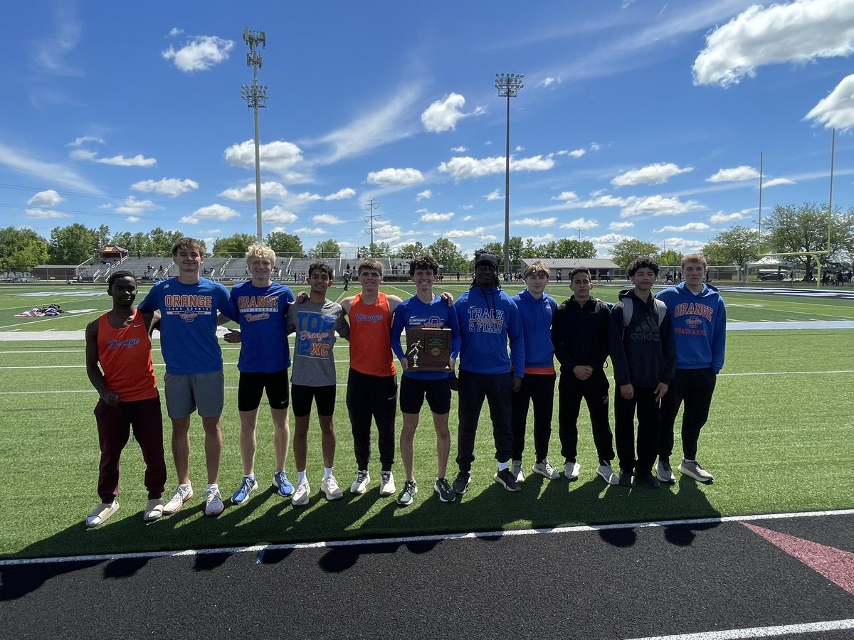 OOHSTandF's tweet photo. 🏆Boys win 3rd straight District title! 🏆
Congrats, great performances all week and they finished it off well today! On to Regionals! https://t.co/SXeltU3AvL
