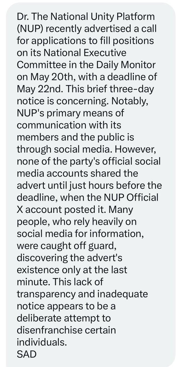 Jim Spire Ssentongo (@spirejim) on Twitter photo Was this the case <a href="/NUP_Ug/">National Unity Platform</a> ? You might need to clarify. <a href="/DavidLRubongoya/">David Lewis Rubongoya</a> Was this the case <a href="/NUP_Ug/">National Unity Platform</a> ? You might need to clarify. <a href="/DavidLRubongoya/">David Lewis Rubongoya</a>