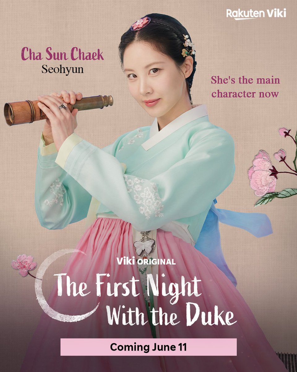 Viki's tweet photo. Meet the characters of #TheFirstNightWithTheDuke ✨ 

Coming exclusively to #Viki on June 11! #Seohyun #Taecyeon #KwonHanSol #SeoBumJune #ChiHaeWon https://t.co/pOgSV2XCMn