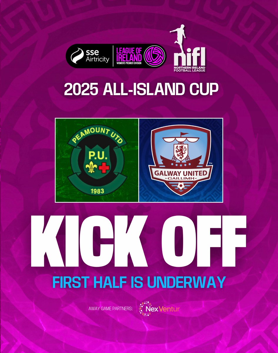 1’ | We are underway in Dublin in the All-Island Cup. C’MON UNITED 💪🏼

PEA 0-0 GAL

#ItsATribalThing | #GUFC2025 | #UnitedAsOne | Away Game Partners: <a href="/NexVentur/">NexVentur</a>