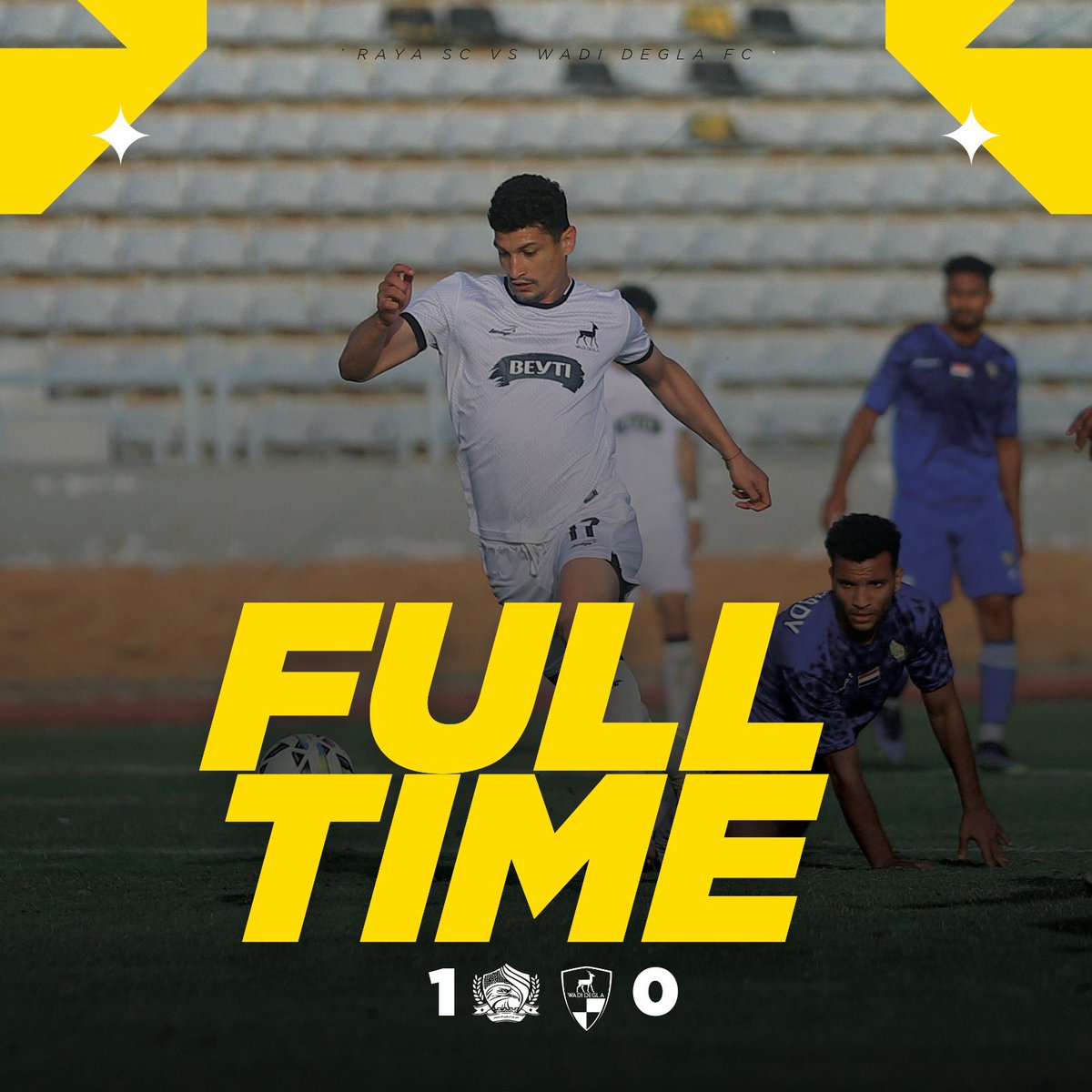 نهاية المباراة 🔚

🏆 الدوري المصري القسم الثاني (أ)  موسم 2024-2025 
راية 1️⃣
🆚
وادي دجلة 0️⃣
🔵 حنكورة 
#راية_دجلة
#وادي_دجلة 💛🦌🖤