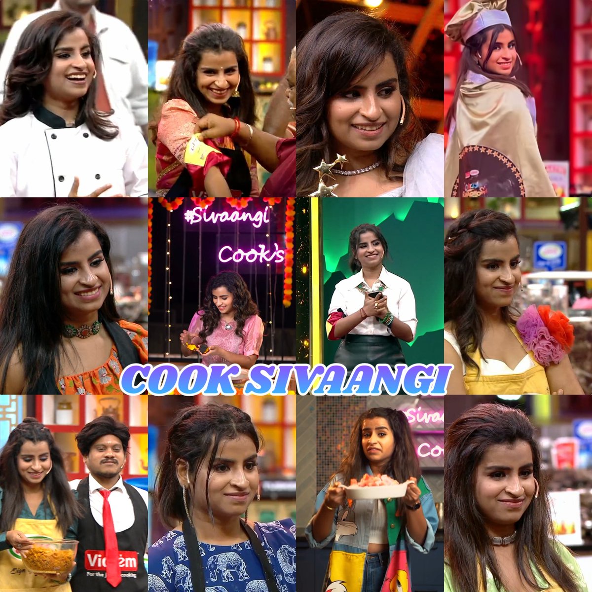 Do you guys miss our Cook Sivaangi 

. #HBDSIVAANGI