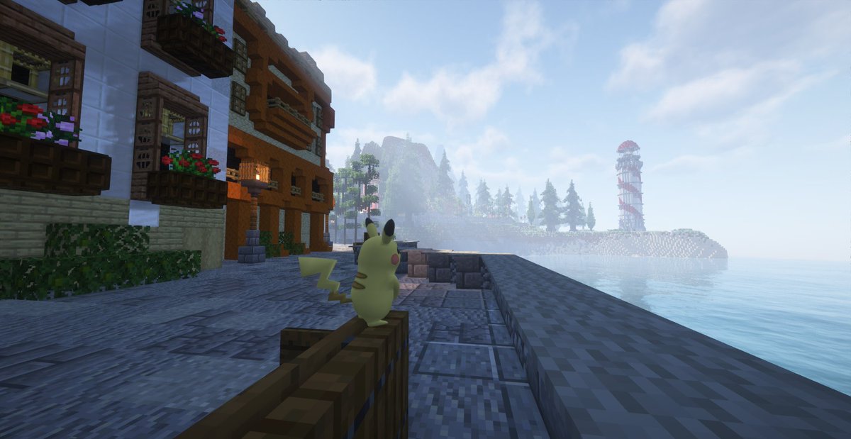 PokeSagaMC's tweet photo. It was bring your pet to work day so I showed my Pikachu around our warps! 🌞

Which warps on our network do you visit the most often?

#minecraft #pokemon #pixelmon https://t.co/4EICYMVFsc