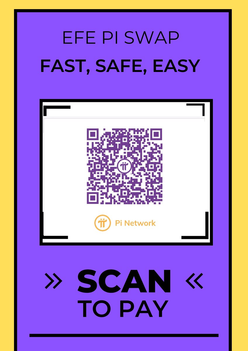 Efe Nexus Pi (@efenexus) on Twitter photo 🚀 Discover the future of payments with EFE Pi Swap! 🌟 Fast, safe, and easy – revolutionize your transactions today! 💸 Scan the QR code and pay seamlessly with Pi Network. Join the movement now! <a href="/efePiSwap/">Efe Pi Swap</a> 💱 🚀 Discover the future of payments with EFE Pi Swap! 🌟 Fast, safe, and easy – revolutionize your transactions today! 💸 Scan the QR code and pay seamlessly with Pi Network. Join the movement now! <a href="/efePiSwap/">Efe Pi Swap</a> 💱