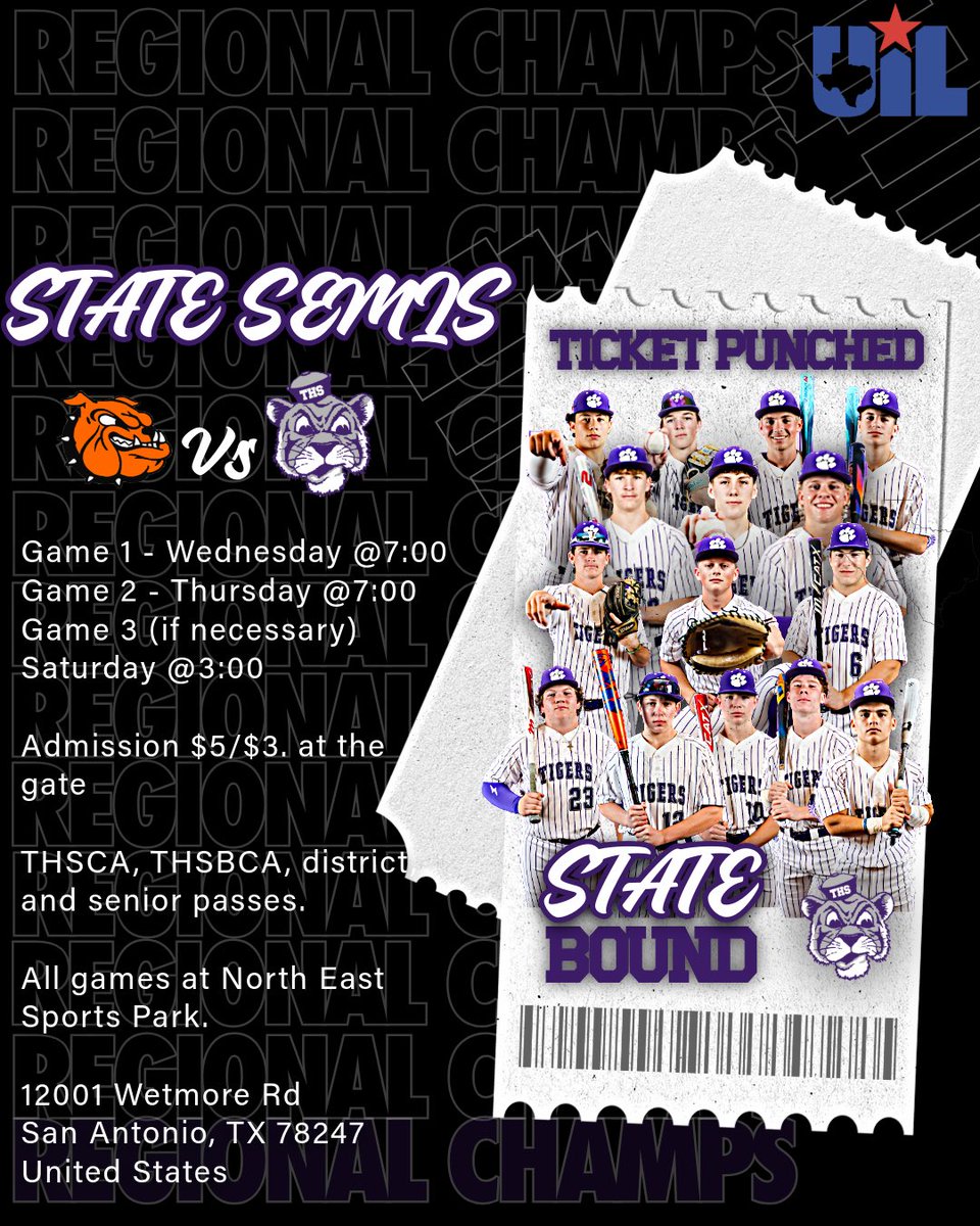 State Semifinal games are set! 
Thrall vs. Orange Grove