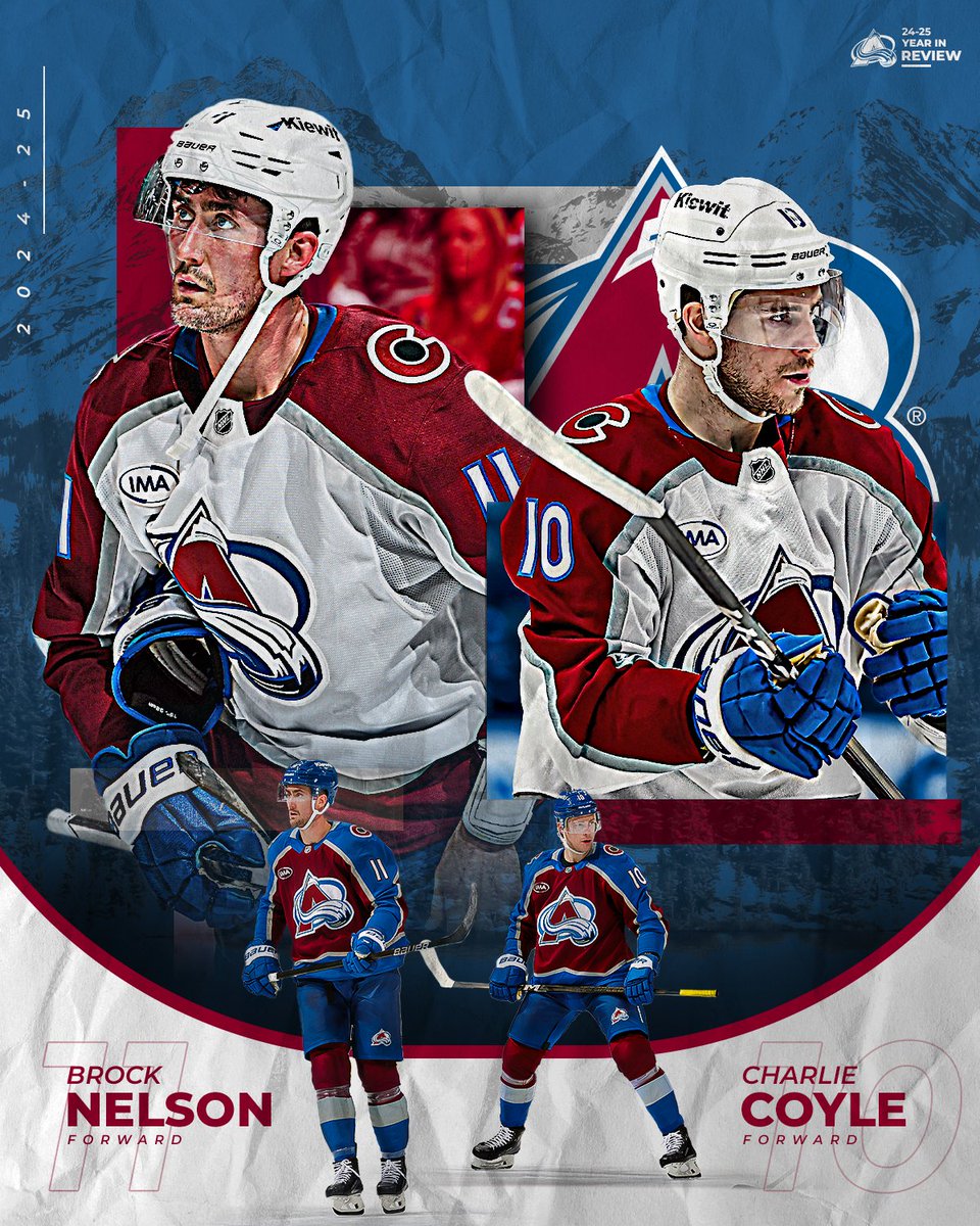More on Brock Nelson and Charlie Coyle in burgundy and blue.

📰: avs.social/NelsonCoyleRec…