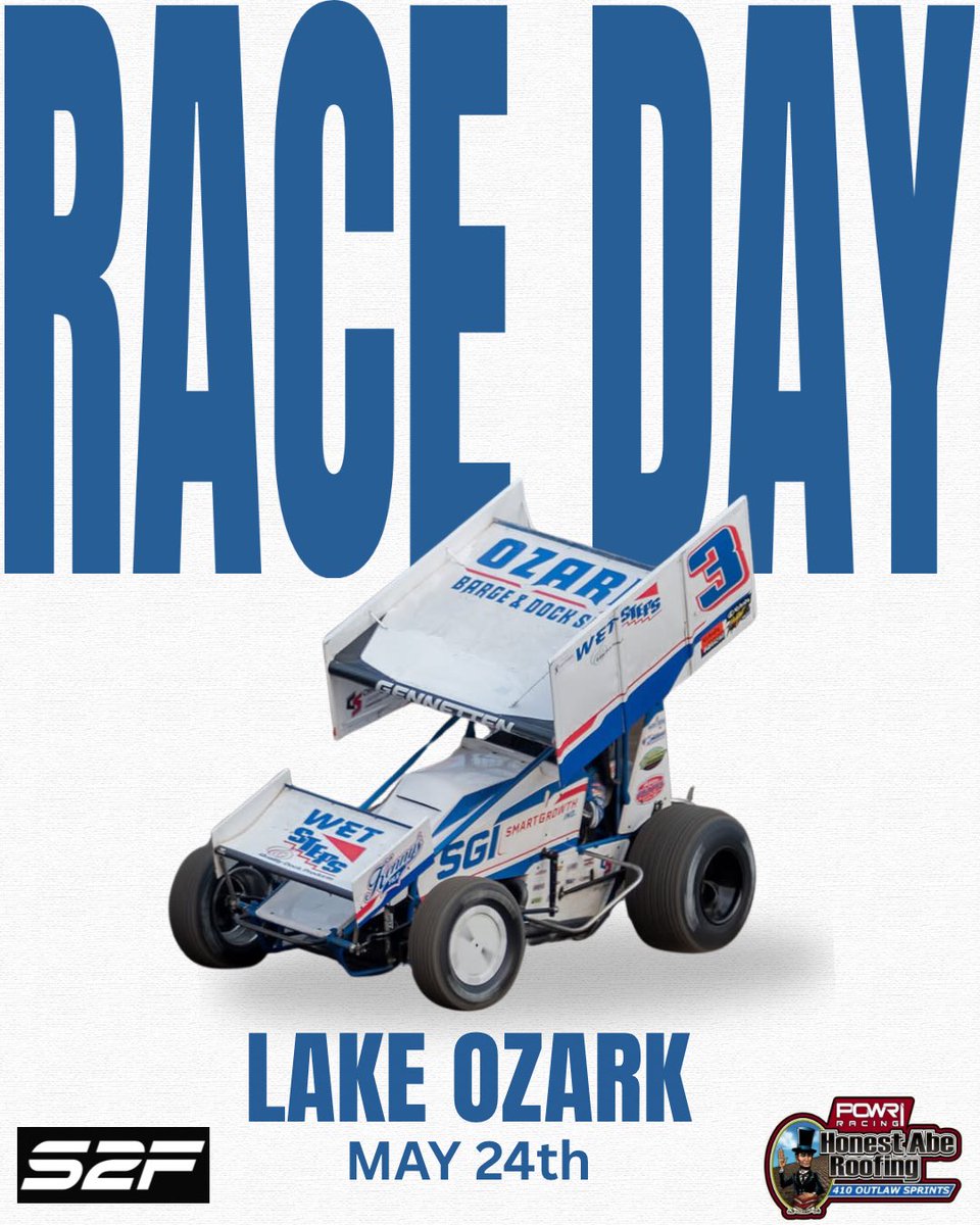 Ready to get after it tonight with <a href="/POWRi_Racing/">POWRi Racing</a> at <a href="/LOSspeedway/">Lake Ozark Speedway</a>!