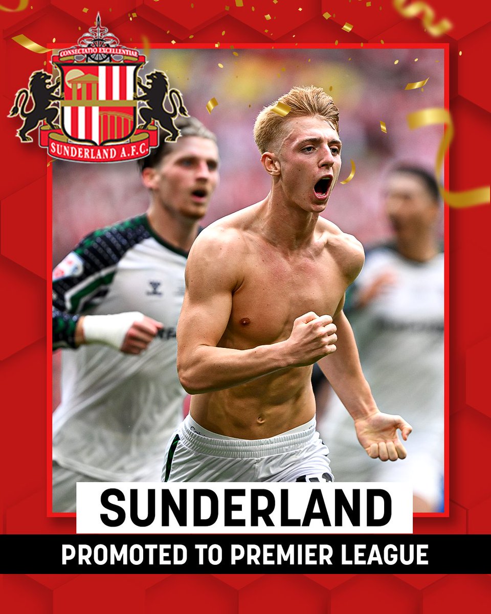 THE BLACK CATS ARE BACK.

Welcome back to the Premier League, Sunderland A.F.C.!