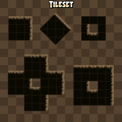 My first attempts at drawing a textured Tileset! 
(It's free to download &amp; use)
#pixelart #thetilesettemplate