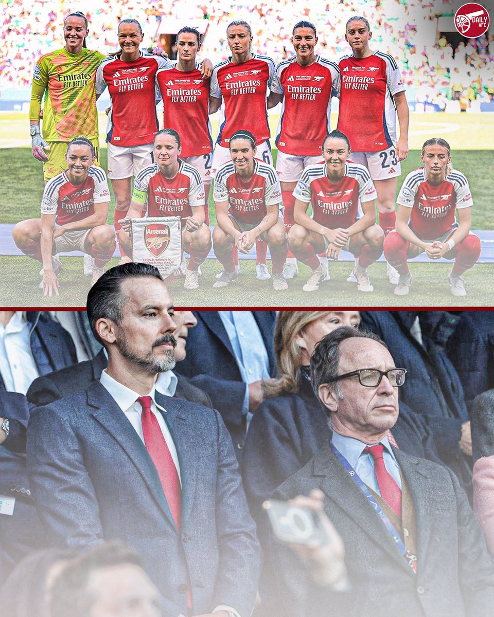 🚨 Josh Kroenke, Tim Lewis, and Richard Garlick, are all in attendance as Arsenal Women face Barcelona Femení in the Champions League final. 👋🏆