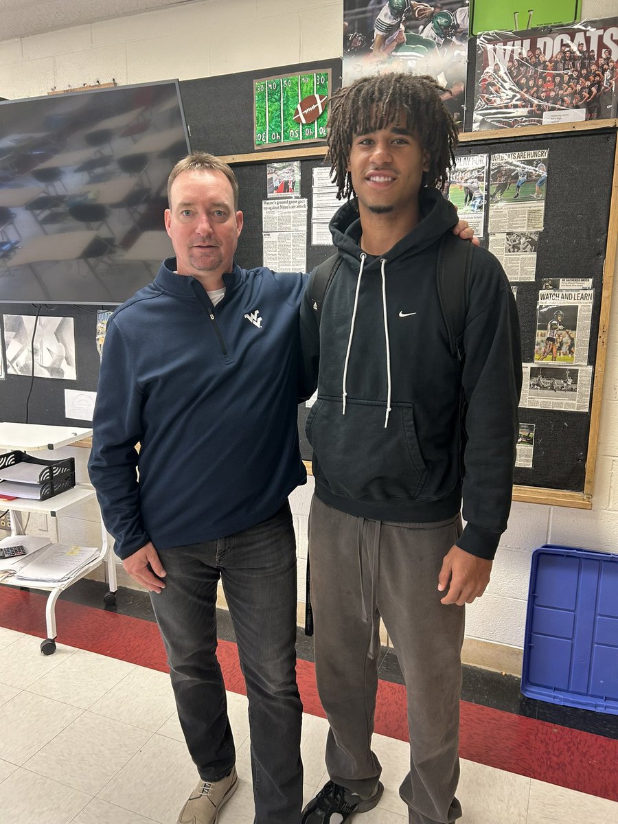 Nitro Wildcats Football (@recruitnitrohs) on Twitter photo Shout out to <a href="/coachpkirkland/">Pat Kirkland</a> & <a href="/WVUfootball/">West Virginia Football</a> for coming down to Nitro High School, yesterday to see <a href="/Malachi2300/">Malachi Thompson</a> we will see you this summer!
#Mountaineers
#NitrovsEVERYBODY Shout out to <a href="/coachpkirkland/">Pat Kirkland</a> & <a href="/WVUfootball/">West Virginia Football</a> for coming down to Nitro High School, yesterday to see <a href="/Malachi2300/">Malachi Thompson</a> we will see you this summer!
#Mountaineers
#NitrovsEVERYBODY