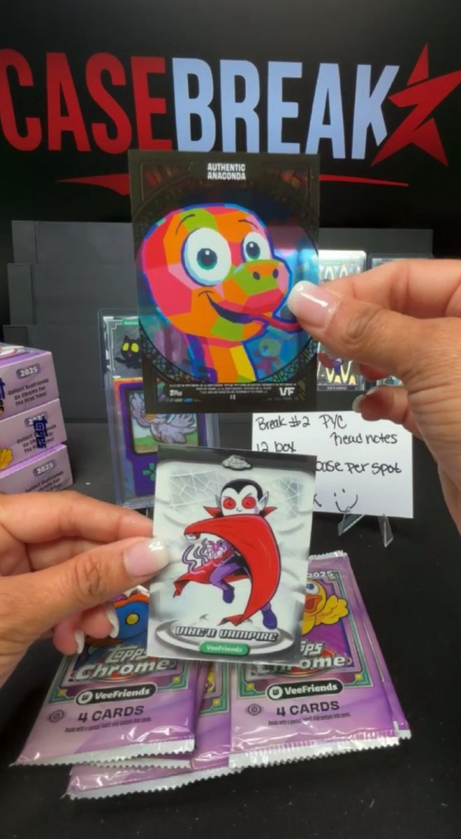 andrewvolk's tweet image. Just pulled back-to-back! What??! Not mine but amazing. @veefriends @VeeFriendsCards