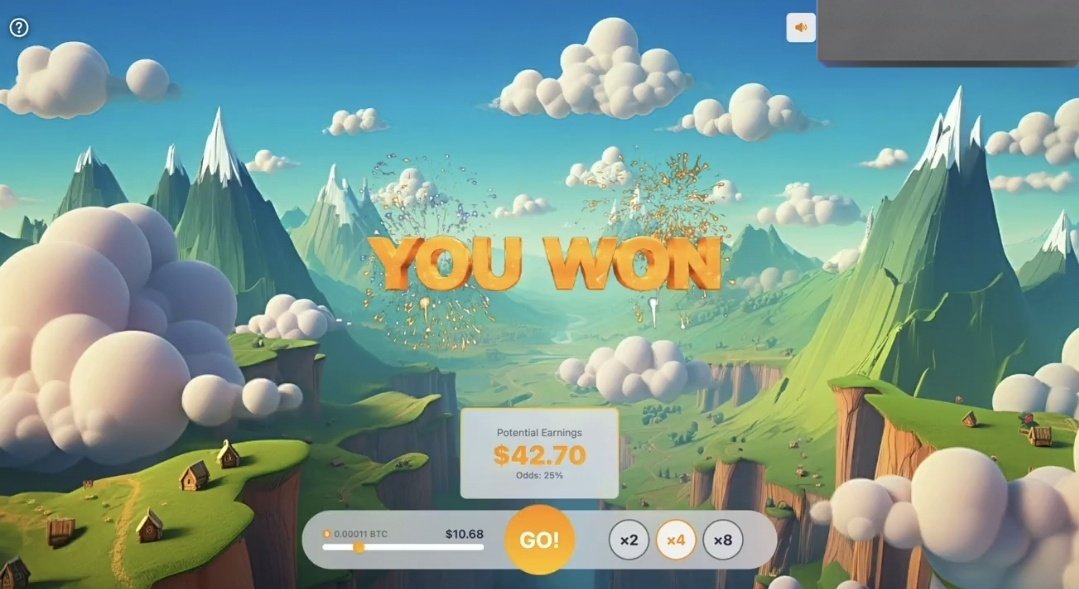 RICHKID || YNWA 𖤍 ₿ 🌿👻 ℵ /GOAT 🟡 (@defiprince88) on Twitter photo I just won $42 on <a href="/goatrocketio/">GOATRocket</a>.
You place your bet and use any multiplier as low as 2x and high as 8x using $BTC.
Don't have $BTC on <a href="/GOATRollup/">GOAT Network 🟡</a>, don't worry at all.
All you need is to bridge to GOAT Network from Bitcoin Native chain through 👉 (bridge .goat.network)
Start I just won $42 on <a href="/goatrocketio/">GOATRocket</a>.
You place your bet and use any multiplier as low as 2x and high as 8x using $BTC.
Don't have $BTC on <a href="/GOATRollup/">GOAT Network 🟡</a>, don't worry at all.
All you need is to bridge to GOAT Network from Bitcoin Native chain through 👉 (bridge .goat.network)
Start