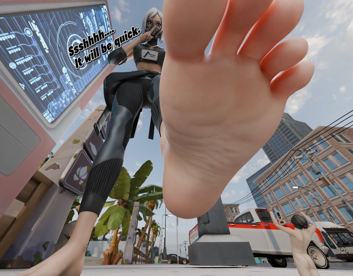 It'll be over soon...

That poor tiny... oh well, dont shrink infront of someone like Hush.

#Fortnite #Giantess #SizeTwitter #Feet