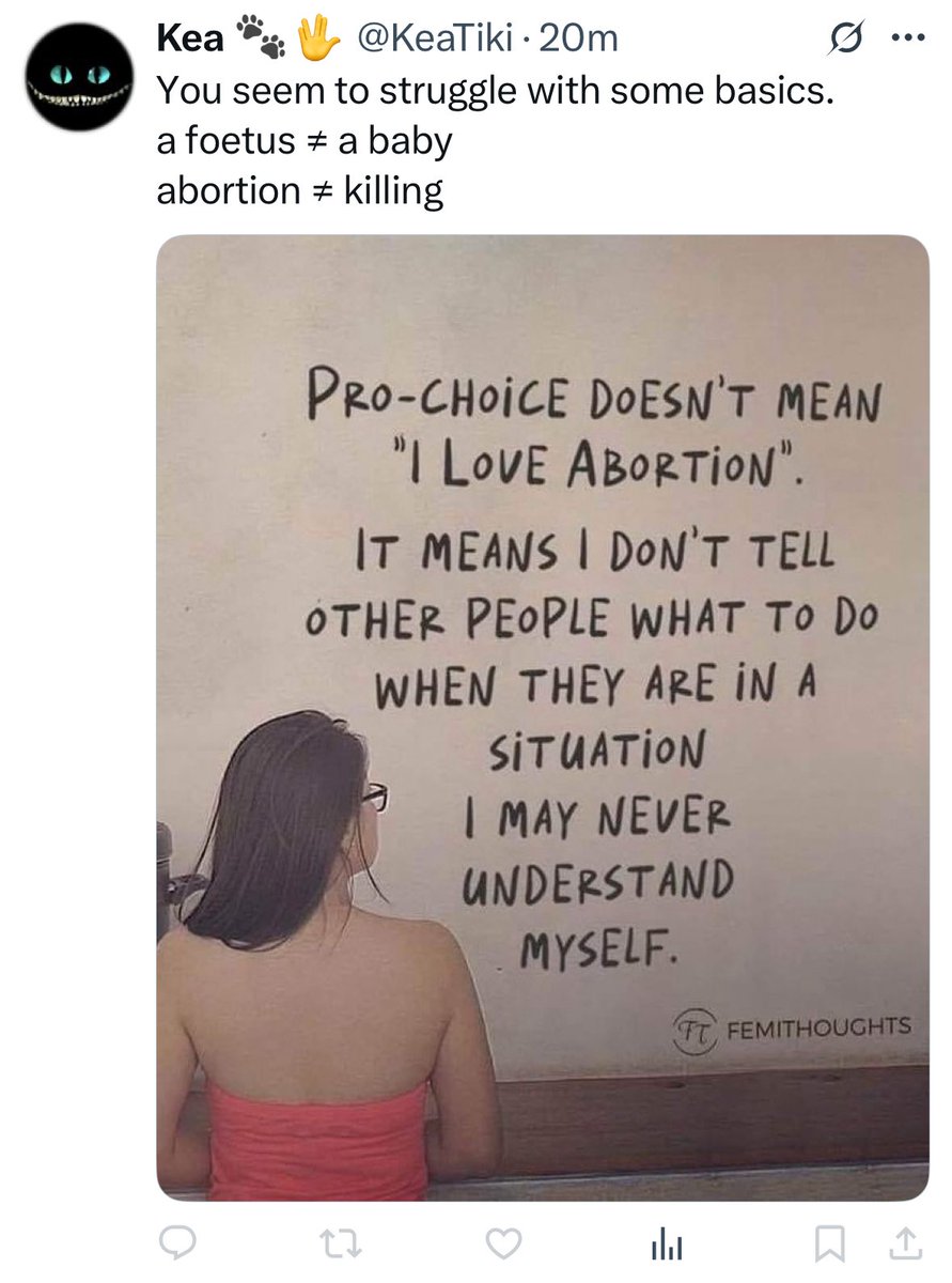 Stupid prochoice tweet of the day: