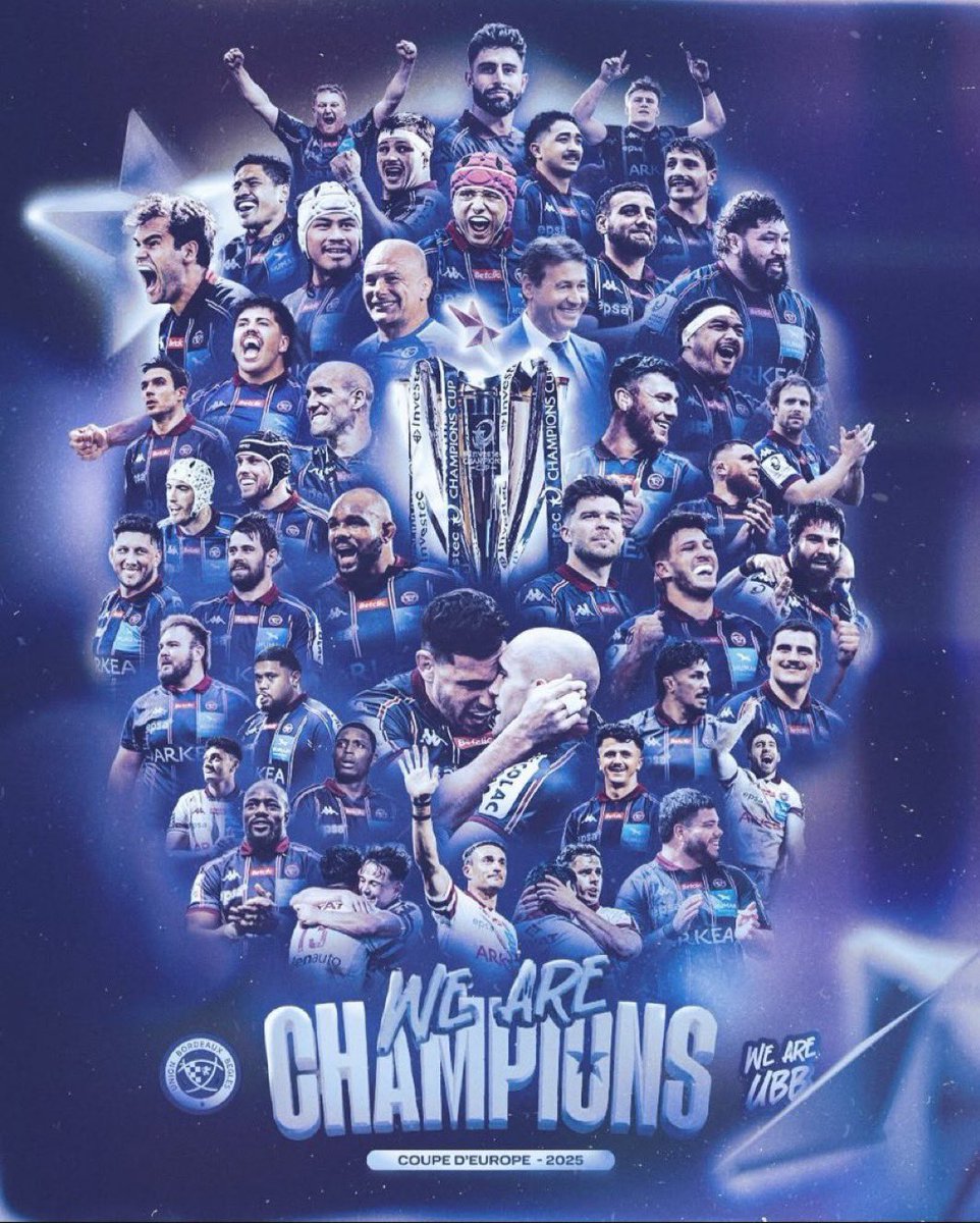 Christophe Hamacek (@hamacekc) on Twitter photo Bravo <a href="/UBBrugby/">Union Bordeaux BÚgles</a> ! Quel beau titre mérité.
Un prĂ©sident Laurent Marti bĂątisseur, avec un manager <a href="/BRUYannick/">Yannick BRU</a> qui a construit un machine Ă gagner. đđ
Quel bonheur ! Vive le rugby en #Aquitaine đ Bravo <a href="/UBBrugby/">Union Bordeaux BĂšgles</a> ! Quel beau titre mĂ©ritĂ©.
Un prĂ©sident Laurent Marti bĂątisseur, avec un manager <a href="/BRUYannick/">Yannick BRU</a> qui a construit un machine Ă gagner. đđ
Quel bonheur ! Vive le rugby en #Aquitaine đ