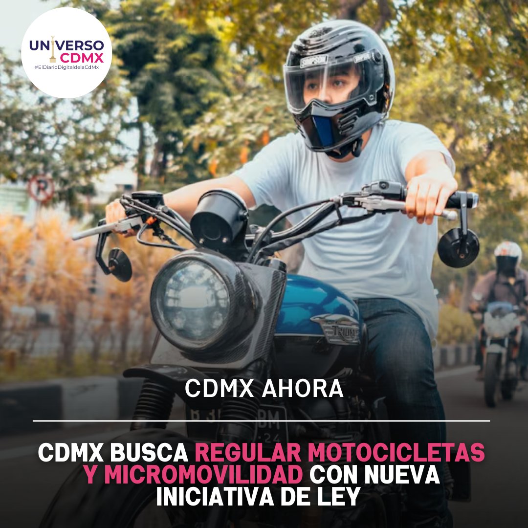 La CDMX 🏙️ alista cambios para registrar y formalizar motos 🏍️ y vehículos de micromovilidad. También se prepara ajuste al Código Penal ⚖️.  
Conoce todos los detalles 📲: tinyurl.com/yc73s9th